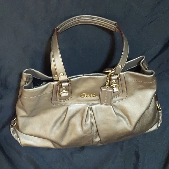 Coach Shimmering Bronze Shoulder Bag - Picture 10 of 10